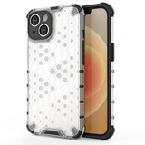Funda de nido de abeja funda híbrida blindada iPhone 14 Plus transparente