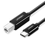 Ugreen US241 Cavo USB-C 2.0 - USB-B 1 m - nero