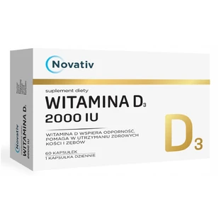 Novativ Vitamin D3 2000 IU, 60 capsules