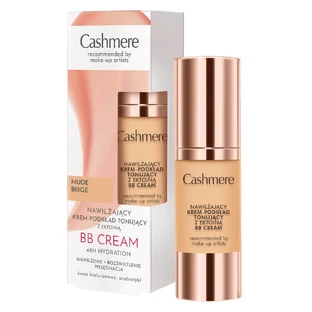 Base de maquillaje hidratante tonificante Cashmere con ectoína Nude Beige, 30 ml