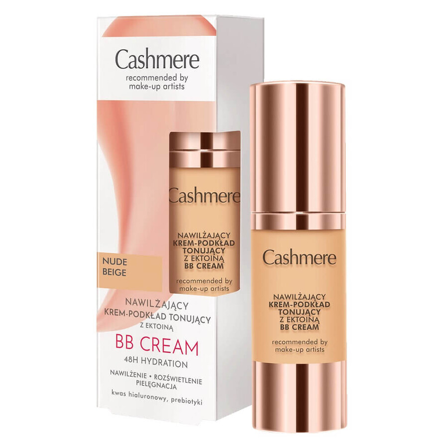 Cashmere Moisturizing Cream-Toning Primer with Ectoine Nude Beige, 30 ml