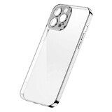 Joyroom Chery Mirror Case case pour iPhone 13 Pro case with metallic frame silver (JR-BP908 silver)