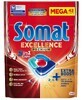 Somat Excellence Premium 5-in-1 Dishwasher Capsules, 42 pieces.
