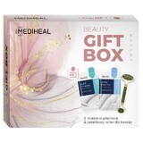 Mediheal Beauty Estuche de regalo de mascarilla en láminas + rodillo facial de jade