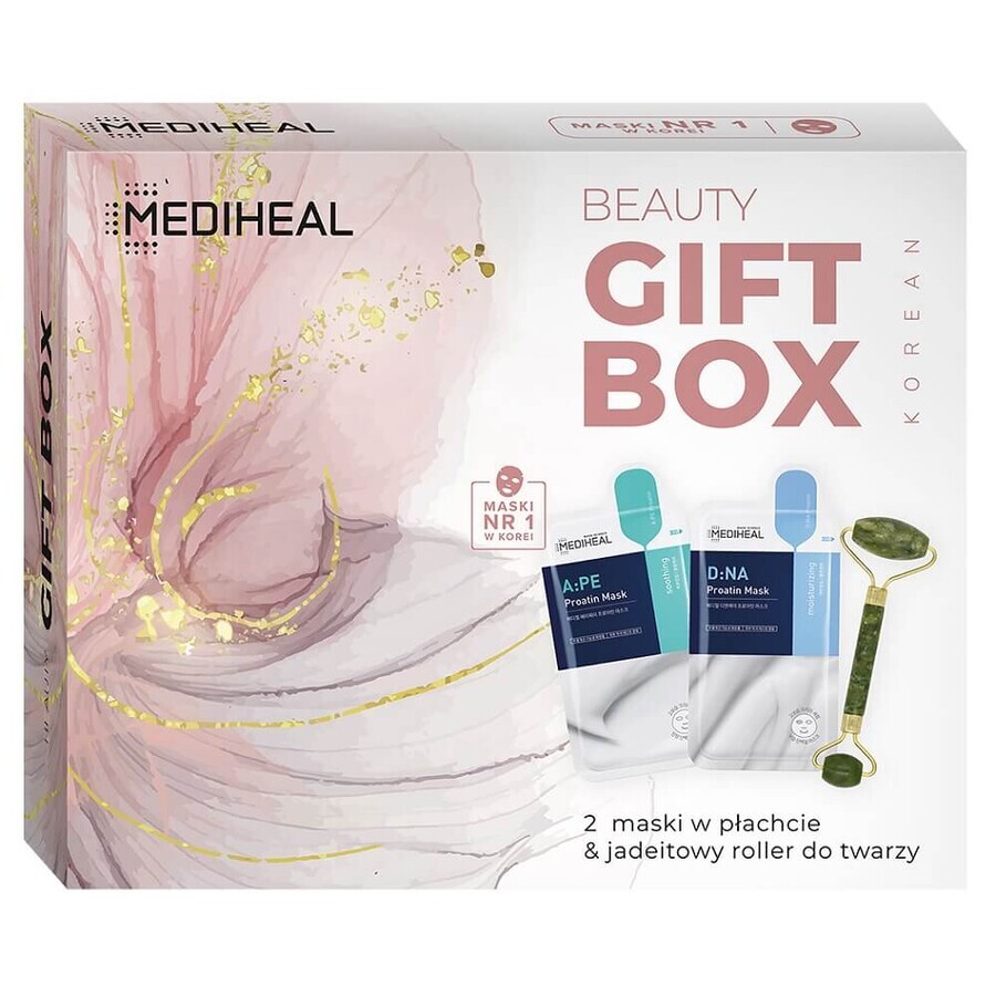 Mediheal Beauty Gift Box Set aus Blattmaske + Jade-Gesichtsroller