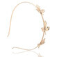 Ecarla Hairband decorative 3 leaves Gold