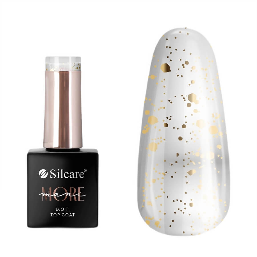 Silcare maniMORE DOT Top coat per unghie Oro, 10 g