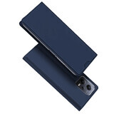 Funda Dux Ducis Skin Pro para Xiaomi Redmi Note 12 Pro+ flip cover card wallet stand azul