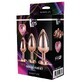 Dream Toys Gleaming Love Rose Gold Plug Set Bouchon anal, 3 pi&#232;ces