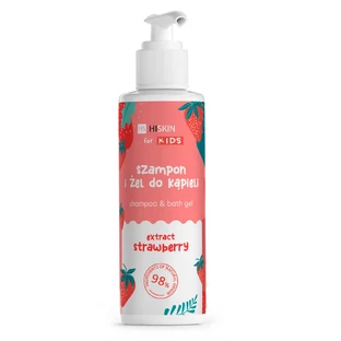 HiSkin Kids Shampooing et gel de bain à la fraise, 280ml