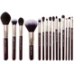 Jessup Zinfandel Set de pinceles para maquillaje T282, 15 piezas
