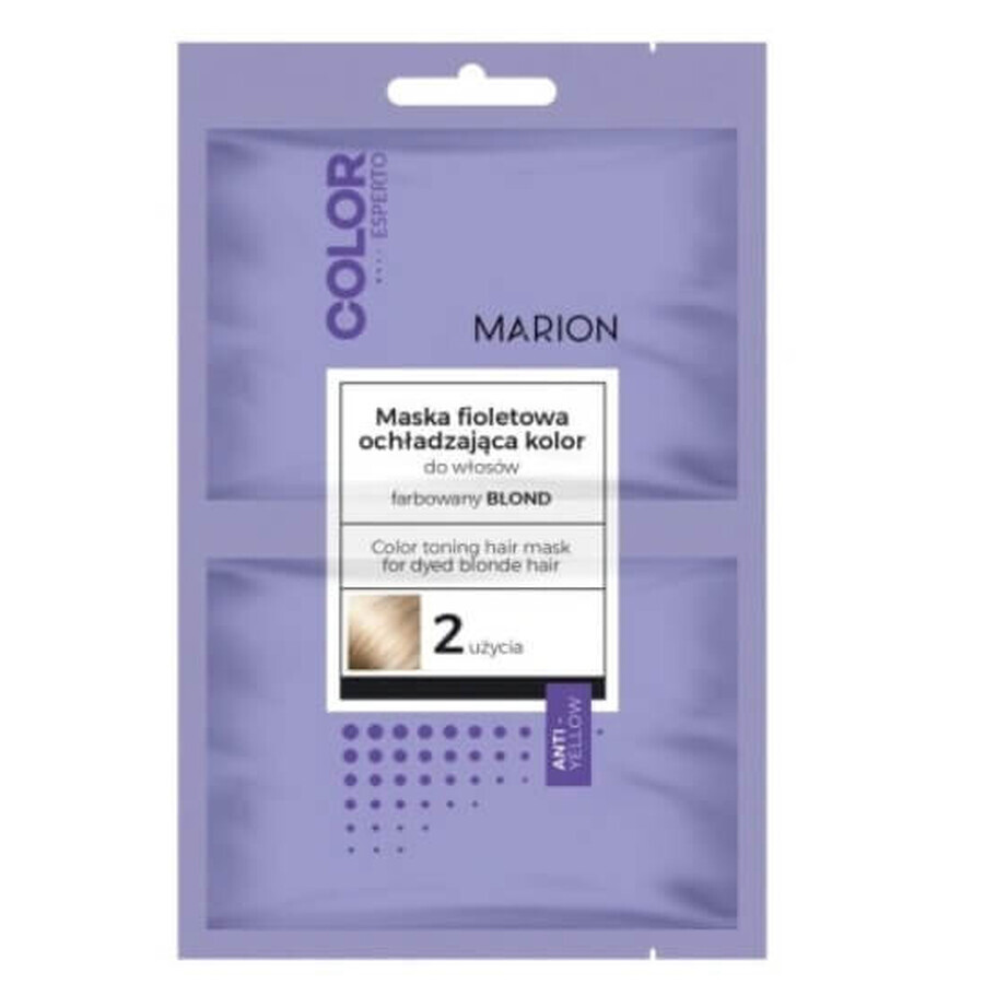 Marion Maschera per capelli viola rinfrescante, 2 x 20 ml