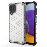 Funda blindada Honeycomb con marco de gel Samsung Galaxy A22 4G transparente