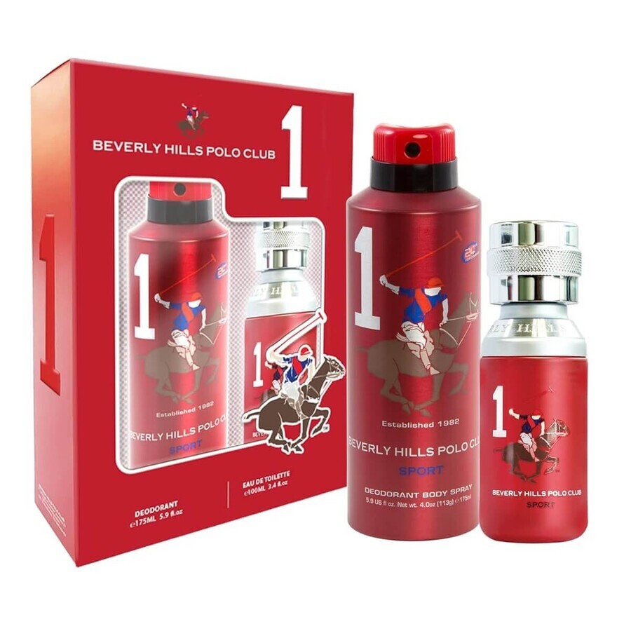 Winkel op Beverly Hills Polo Club Men Sport One Eau de Toilette, 100 ml + Deodorant, 175 ml Beverly Hills Polo Club Men Sport One Eau de Toilette, 100 ml + Deodorant, 175 ml