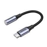 Ugreen AV161 adattatore per cuffie mini jack 3,5 mm (femmina) / USB-C (maschio) 10 cm - grigio