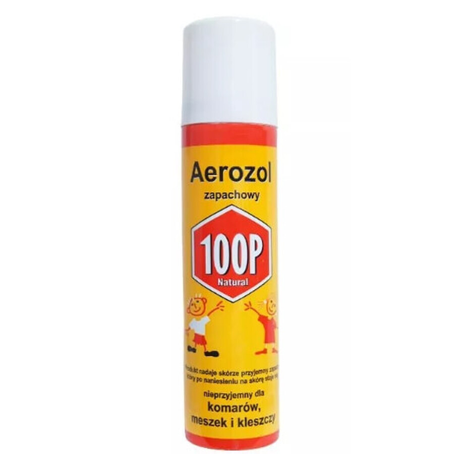 100P Aérosol de protection contre les moustiques, les tiques et les moucherons spray 75 ml