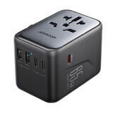 Adaptateur de voyage Joyroom JR-TCW02 65W universel EU / US / JP / AU / UK / CN - noir
