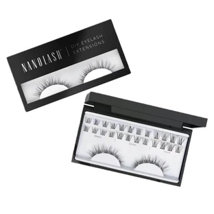 Nanolash DIY Extensiones de Pestañas Pestañas artificiales en racimos Classy, 36 piezas