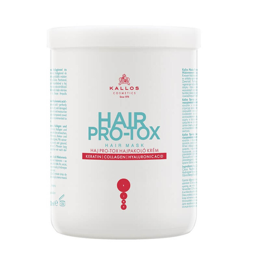 Buy Kallos KJMN Hair Pro-Tox Mask with Keratin Collagen and Hyaluronic Acid, 1000 ml. Kallos KJMN Hair Pro-Tox Mask with Keratin Collagen and Hyaluronic Acid, 1000 ml.