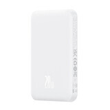 Mini-Powerbank Baseus 5000mAh 20W + USB-C Kabel (20V/3A) - weiß