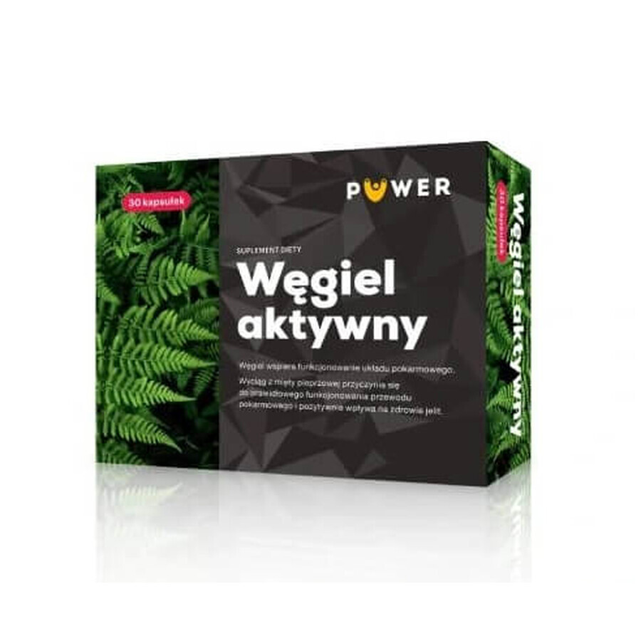 Puwer Activated charcoal, 30 capsules