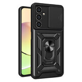 Funda blindada Hybrid Armor Camshield para Samsung M54 con tapa de cámara - negro