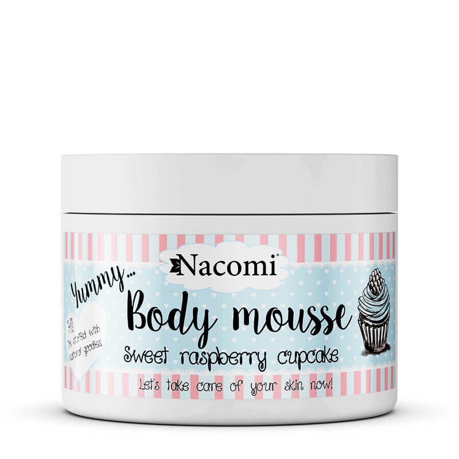 Nacomi Espuma Corporal Pastel de Frambuesa, 180 ml