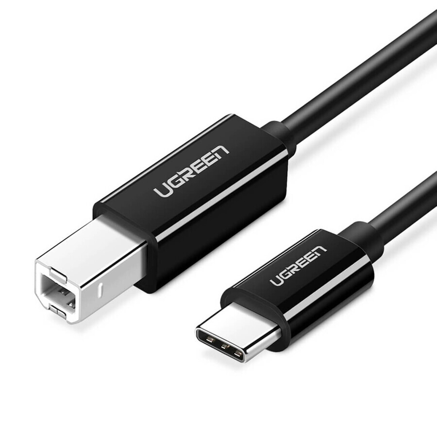 Cavo stampante Ugreen USB-C - USB-B 480Mb/s 2m nero (US241)