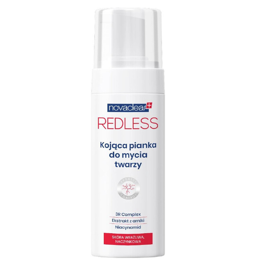 Boutique Novaclear, Redless Mousse nettoyante apaisante pour le visage, 100 ml Novaclear, Redless Mousse nettoyante apaisante pour le visage, 100 ml