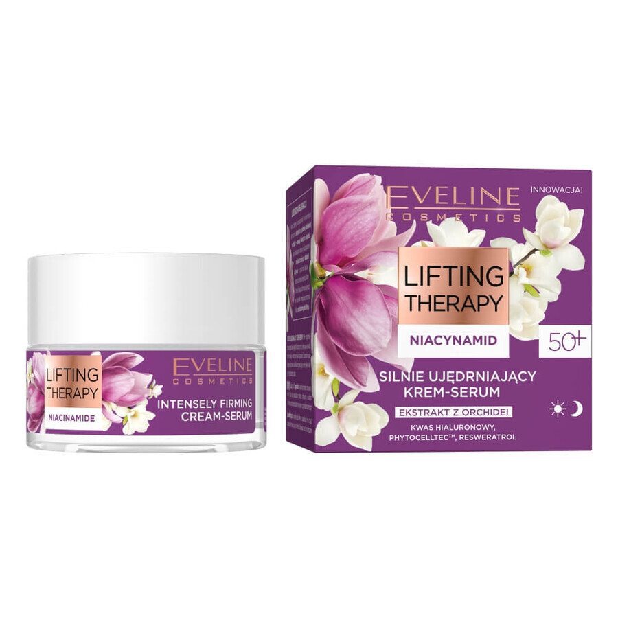 Eveline Cosmetics Lifting Therapy Niacinamide Cremă de fermitate intensivă-serum 50+, 50 ml