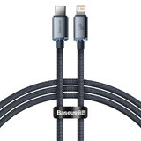 Baseus Kabel CAJY000201 Lightning - USB-C PD QC 20W 480Mbps 1.2m - schwarz