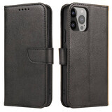 Funda magnética para Vivo Y16 / Vivo Y02s flip cover wallet stand negro