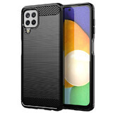 Funda flexible Carbon Case Samsung Galaxy A22 4G negro
