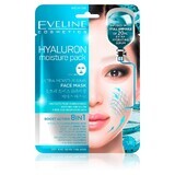 Eveline Sheet Mask Hyaluron mascarilla de tejido ultra-hidratante, 1 pieza