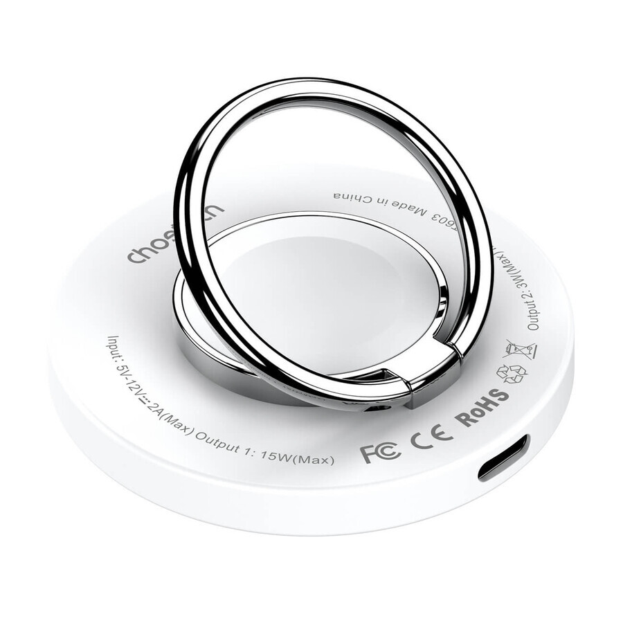 Choetech T603-F MagSafe inductielader met handvat - wit