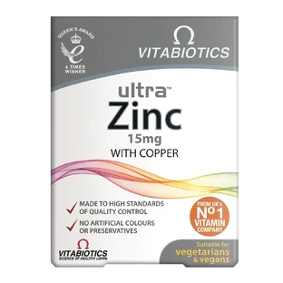 Vitabiotics Ultra Zinc 15 mg, 60 comprimidos