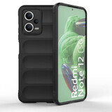 Magic Shield Case pour Xiaomi Redmi Note 12 5G / Poco X5 5G étui souple blindé noir