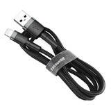Baseus Cafule USB-A / Lightning 2.4A QC 3.0 0.5 m Kabel - schwarz-grau