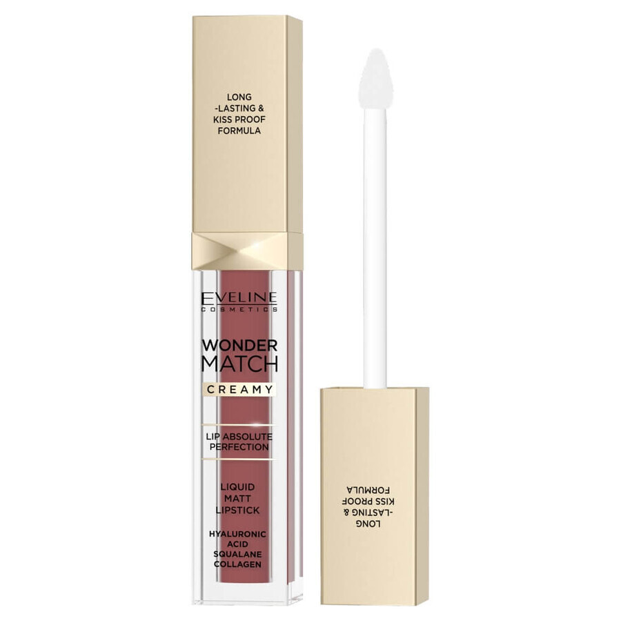 Eveline Cosmetics Wonder Match Liquid Lipstick 07 Toffee, 6.8 ml