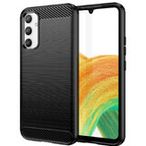 Étui en carbone pour Samsung Galaxy A04e étui en carbone en silicone flexible noir