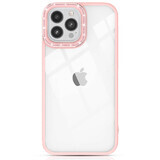 Kingxbar Sparkle Series iPhone 13 Pro case with crystals case back cover pink