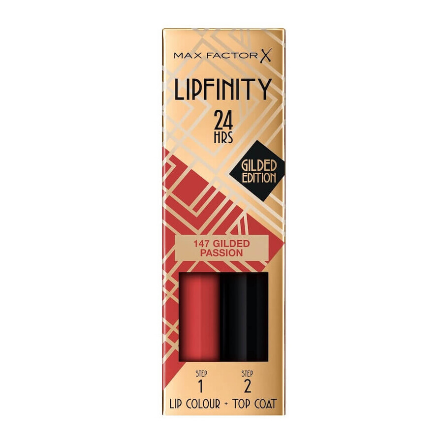 Cumpără Max Factor Lipfinity Lip Colour 24hr Long-lasting Lipstick 147 Gilded Passion, 4.2ml Max Factor Lipfinity Lip Colour 24hr Long-lasting Lipstick 147 Gilded Passion, 4.2ml