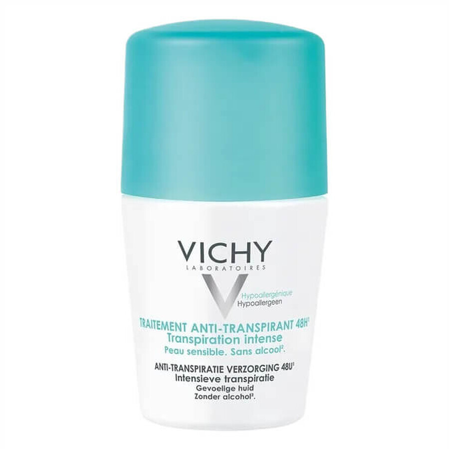 Acquista Vichy Traitement Anti-Transpirant 48H Deodorante antitraspirante in roll-on, 50 ml Vichy Traitement Anti-Transpirant 48H Deodorante antitraspirante in roll-on, 50 ml