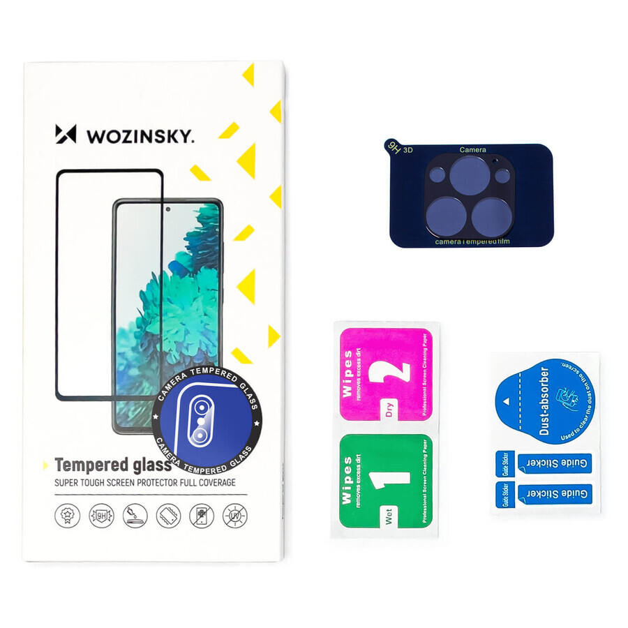 Wozinsky Full Camera Glass Verre trempé 9H pour l'ensemble de la caméra de l'Oppo Reno7 5G