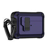Étui Armour Pro pour Airpods 4 avec mousqueton - violet