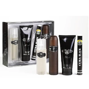 Cuba Original Cuba Black Set Eau de Toilette 100 ml + Eau de Toilette 35 ml + gel douche 200 ml + spray après-rasage 100 ml