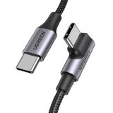 Cable Ugreen US334 70643 USB-C (acodado) / USB-C (recto) 100W PD 1m - negro