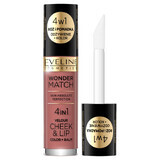 Eveline Cosmetics Wonder Match Velour Cheek amp;Lip Blush und flüssiger Lippenstift 05, 4,5 ml