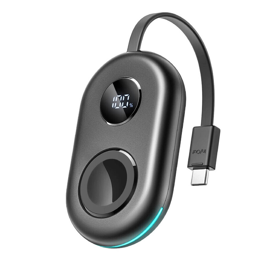 Joyroom JR-W09 încărcător inductiv de 3W cu cablu USB-C pentru Apple Watch - negru