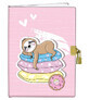 Diary with padlock 13x18 Sloth 60K plain